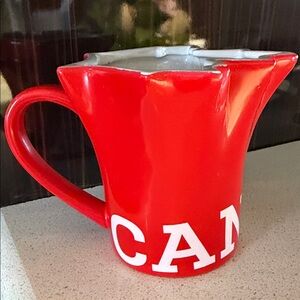 Red Ceramic Mug with Canada